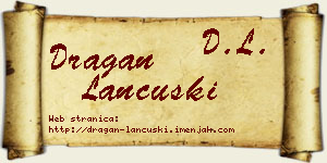 Dragan Lančuški vizit kartica